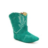 RedHawk Boot Co. Little Cowpokes Square Toe Booties in Teal