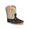 RedHawk Boot Co. Little Cowpokes Square Toe Booties in Turquoise