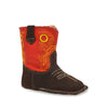 RedHawk Boot Co. Little Cowpokes Wide Square Toe Booties in Crimson