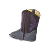 RedHawk Boot Co. Little Cowpokes Wide Square Toe Booties in Purple