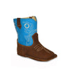 RedHawk Boot Co. Little Cowpokes Wide Square Toe Booties in Sky Blue