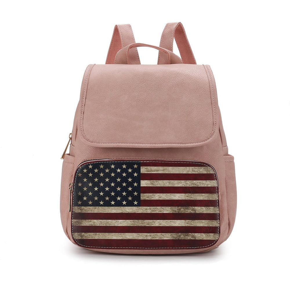 Regina Printed Flag Backpack