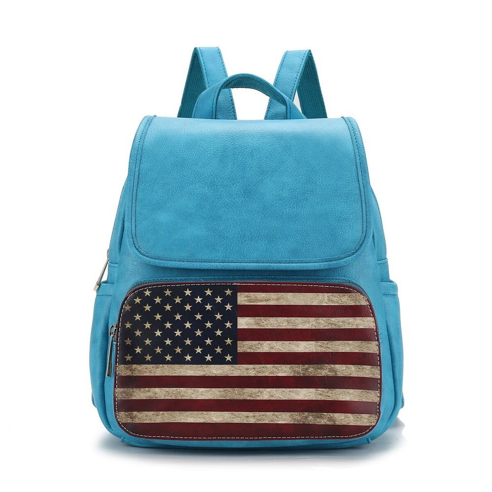 Regina Printed Flag Backpack