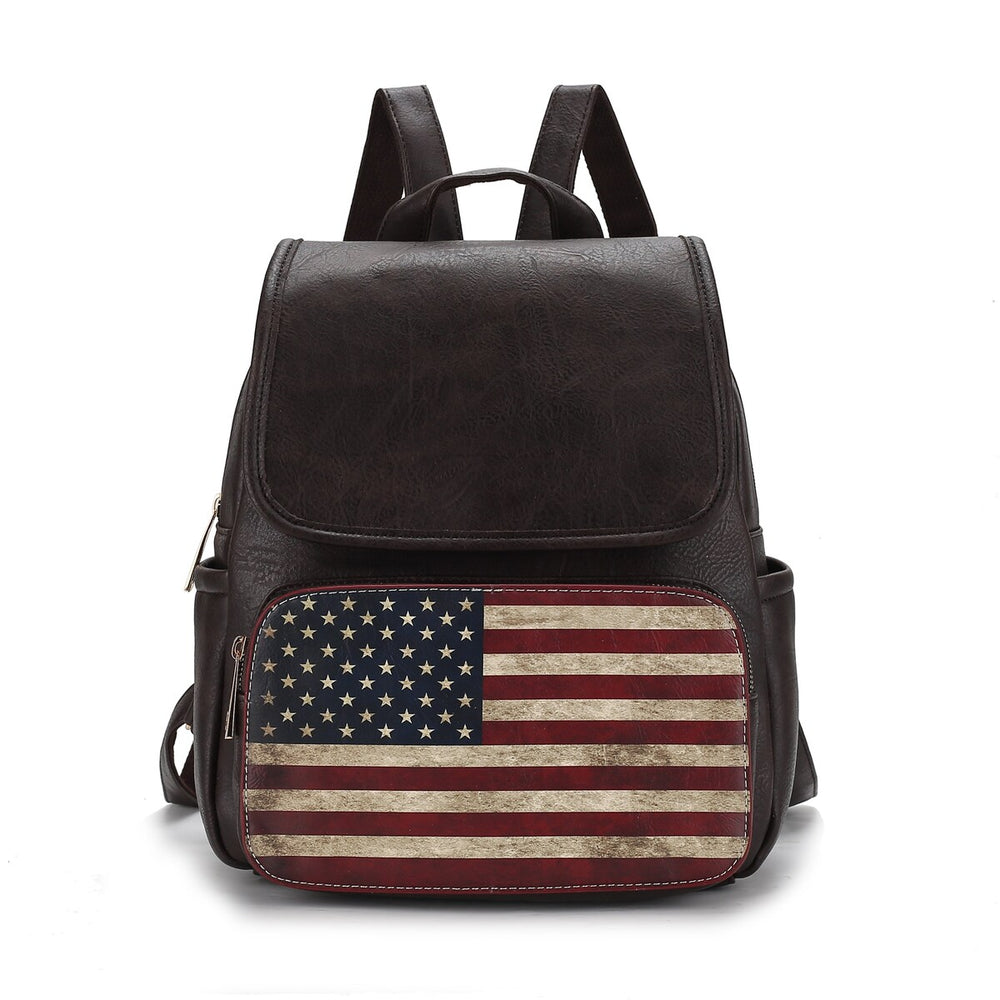 Regina Printed Flag Backpack