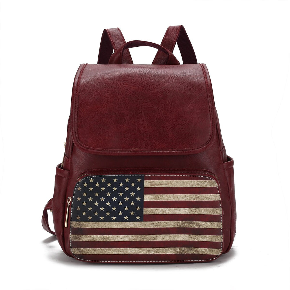 Regina Printed Flag Backpack