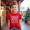 Reindeer Name Collage Short Sleeve Crewnneck Tee