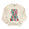 Reindeer Stacked Graphic Sweatshirt