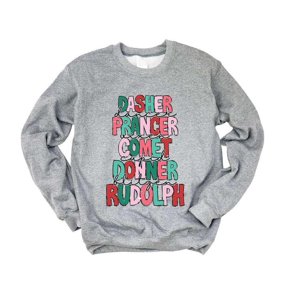 Reindeer Stacked Graphic Sweatshirt