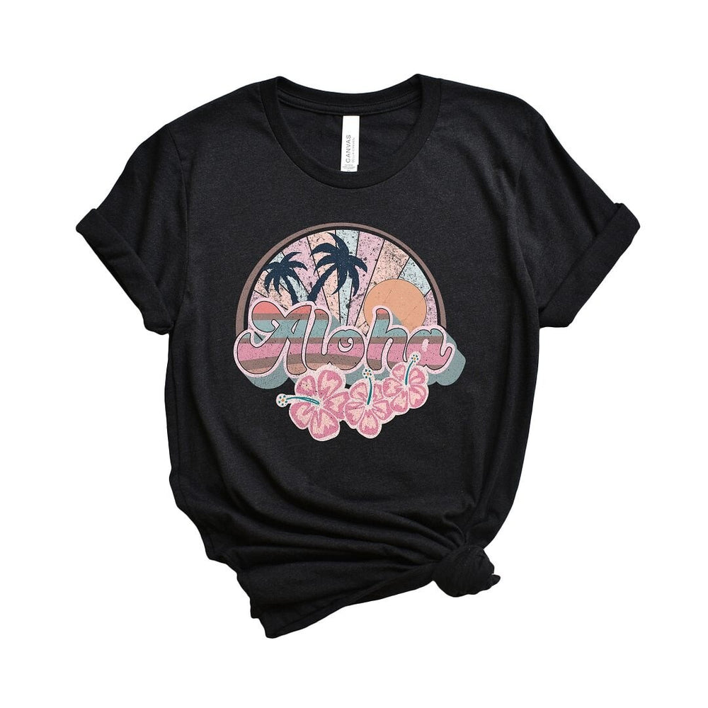 Retro Aloha Short Sleeve Crewnneck Tee