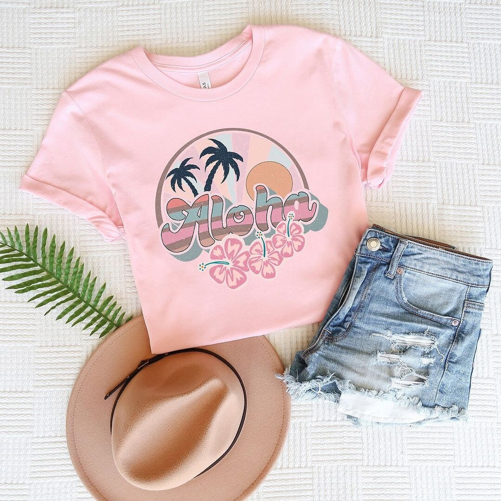 Retro Aloha Short Sleeve Crewnneck Tee