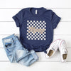 Retro Checkered Mama Short Sleeve Crewnneck Tee