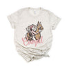 Retro Cowgirl Horse Short Sleeve Crewnneck Tee