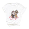 Retro Cowgirl Horse Short Sleeve Crewnneck Tee