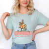 Retro Cowgirls Just Wanna Have Fun Short Sleeve Crewnneck Tee