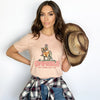 Retro Cowgirls Just Wanna Have Fun Short Sleeve Crewnneck Tee