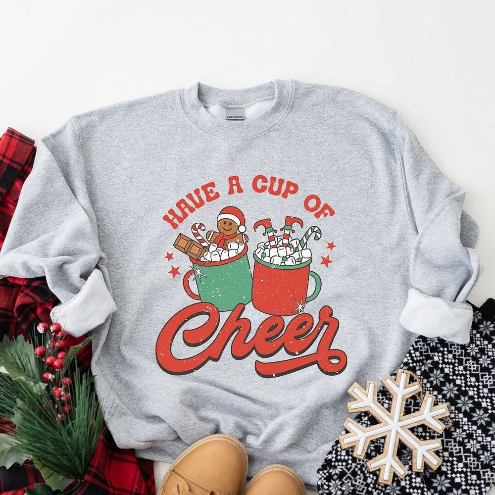 Retro Cup of Cheer Graphic Sweatshirt