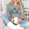 Retro Deck The Halls Checkered Garment Dyed Tee