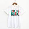 Retro Deck The Halls Checkered Garment Dyed Tee