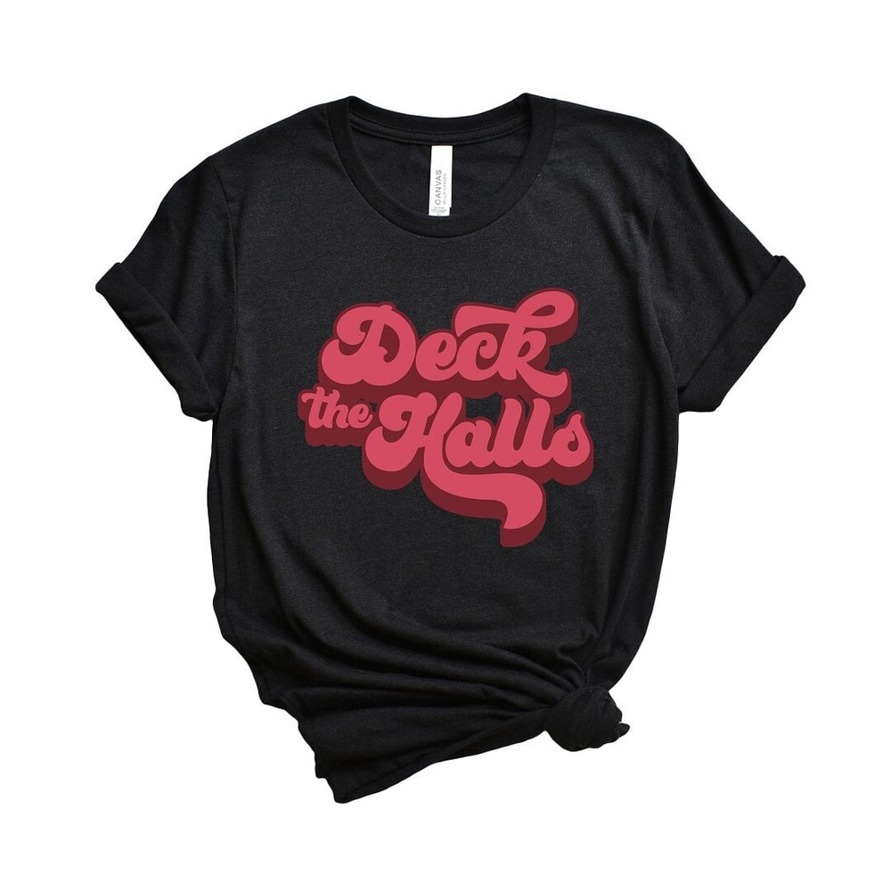 Retro Deck The Halls Short Sleeve Crewnneck Tee