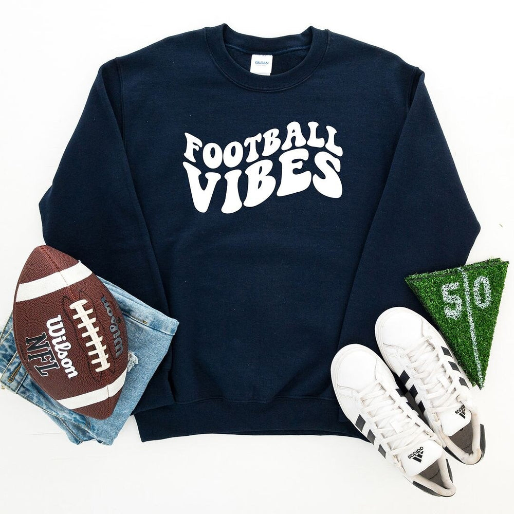 Retro Football Vibes Graphic Sweatshirt