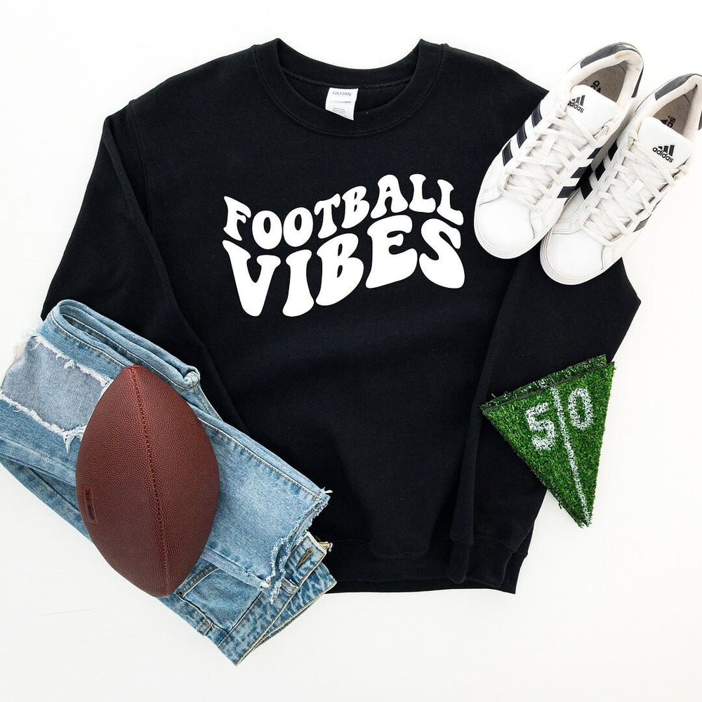 Retro Football Vibes Graphic Sweatshirt