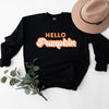 Retro Hello Pumpkin Graphic Sweatshirt