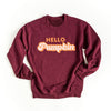 Retro Hello Pumpkin Graphic Sweatshirt