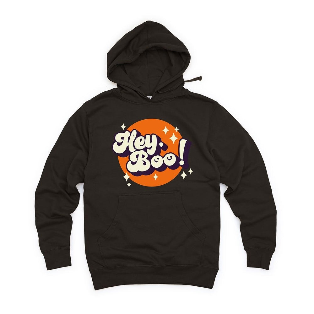 Retro Hey Boo Graphic Hoodie