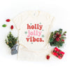 Retro Holly Jolly Vibes Short Sleeve Crewnneck Tee