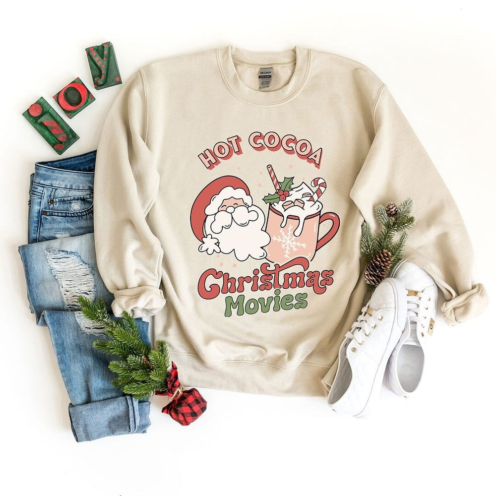 Retro Hot Cocoa Christmas Moves Graphic Sweatshirt