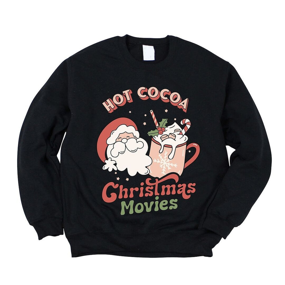 Retro Hot Cocoa Christmas Moves Graphic Sweatshirt