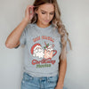 Retro Hot Cocoa Christmas Movies Short Sleeve Crewnneck Tee