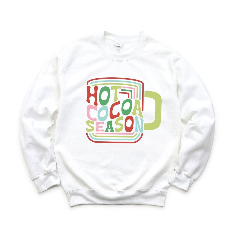 Retro Hot Cocoa Season Graphic Sweatshirt