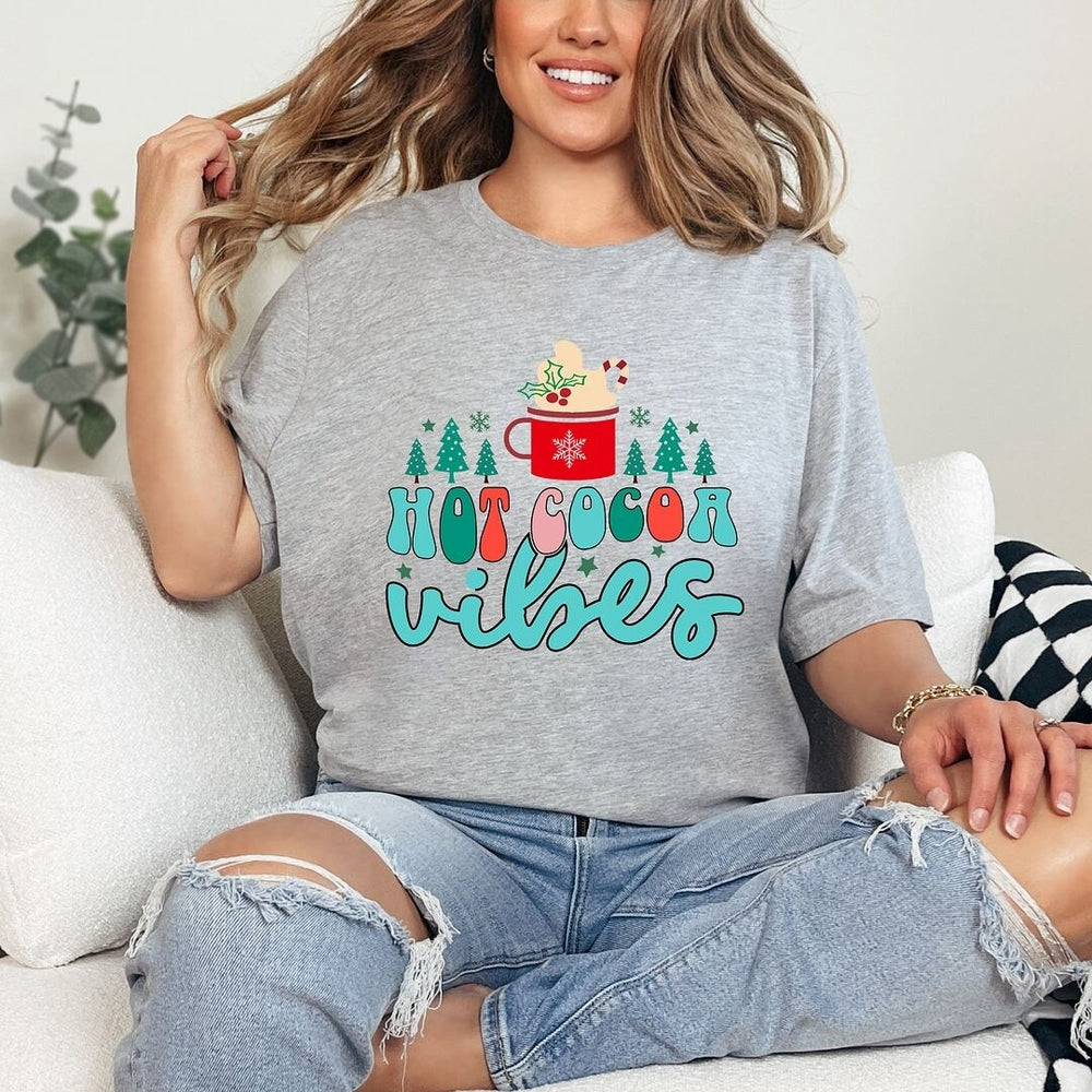 Retro Hot Cocoa Vibes Short Sleeve Tee