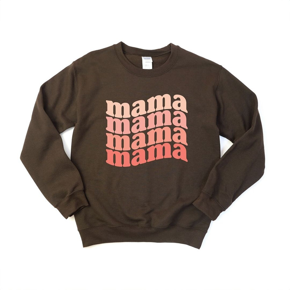 Retro Mama Wave Graphic Sweatshirt