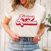 Retro Merry Christmas Short Sleeve Tee