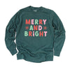 Retro Merry and Bright Stars Garment Dyed Long Sleeve