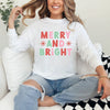 Retro Merry and Bright Stars Garment Dyed Long Sleeve