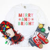 Retro Merry and Bright Stars Garment Dyed Long Sleeve