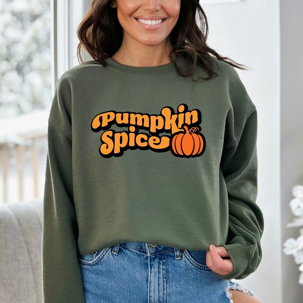 Retro Pumpkin Spice Graphic Sweatshirt