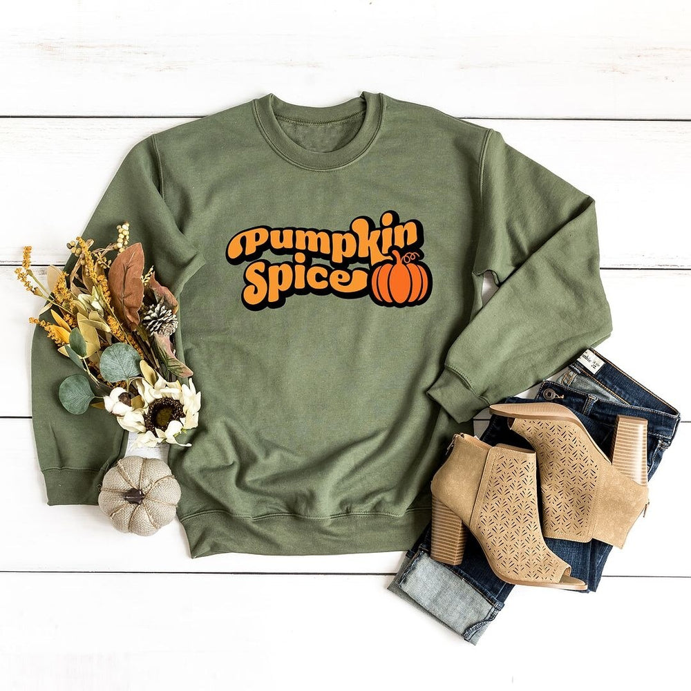 Retro Pumpkin Spice Graphic Sweatshirt