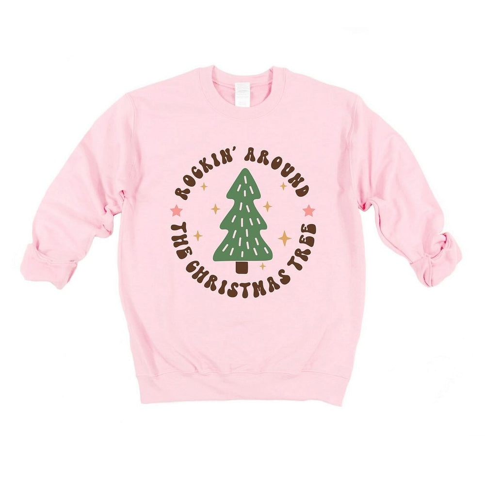 Retro Rockin Around Tree Graphic Sweatshirt