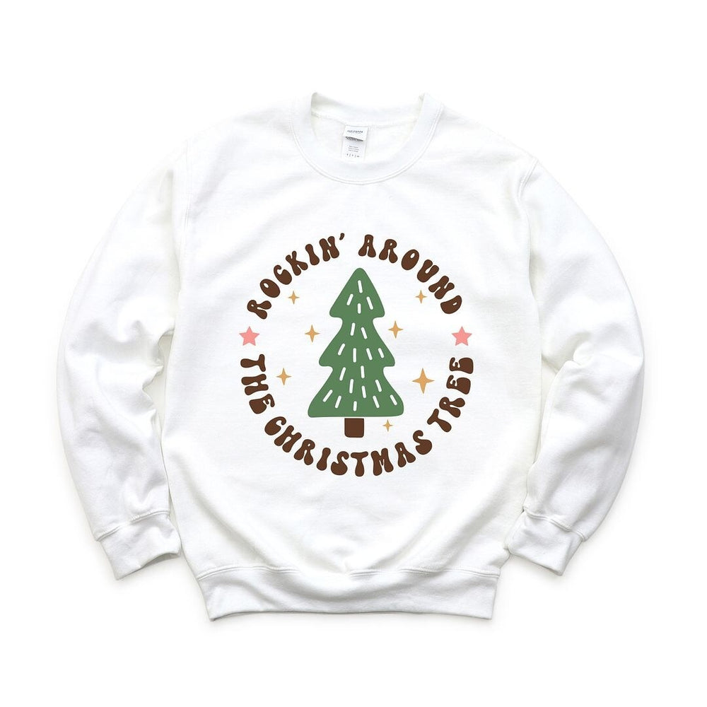 Retro Rockin Around Tree Graphic Sweatshirt