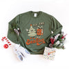 Retro Tis the Season Tree Graphic Sweatshirt