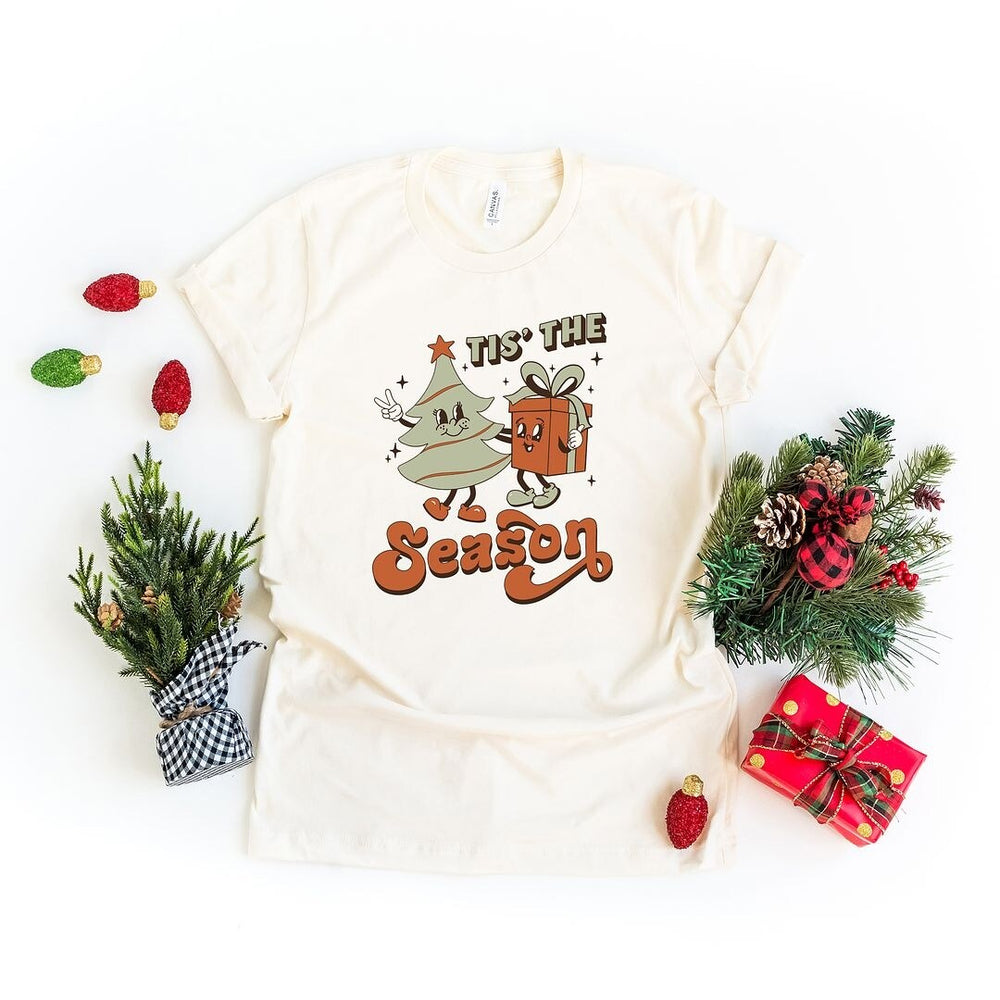 Retro Tis the Season Tree Short Sleeve Tee