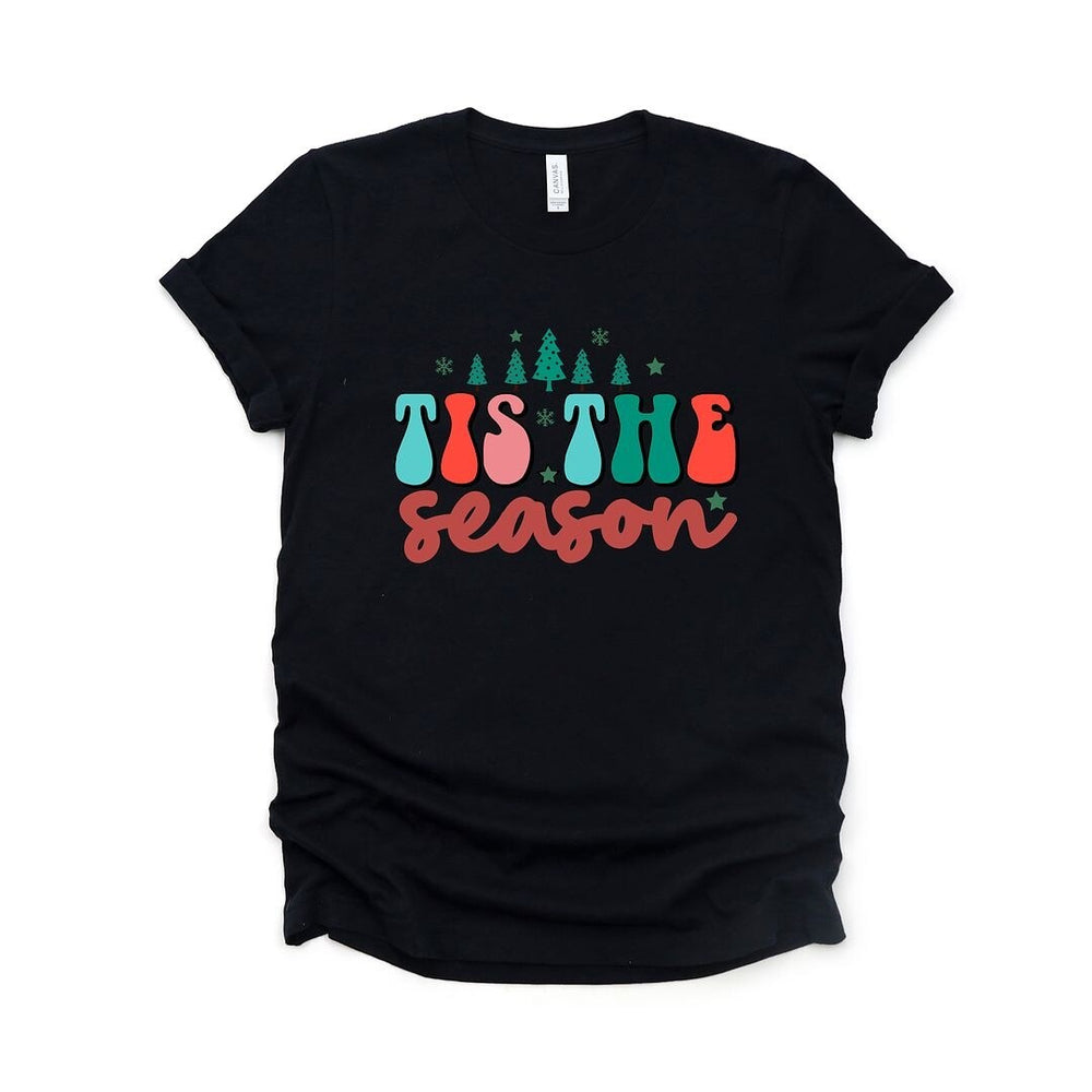 Retro Tis the Season Trees Short Sleeve Tee