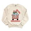 Retro Van Groovy Christmas Graphic Sweatshirt