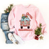 Retro Van Groovy Christmas Graphic Sweatshirt