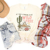 Retro Wild And Free Cowgirl Short Sleeve Crewnneck Tee