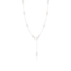 Rhodium-plated sterling silver necklace